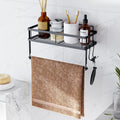 Wall‑Mount Paper Towel Holder with Shelf