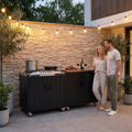 Modular Outdoor Kitchen Island with Gas Stove