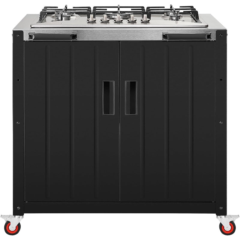 Modular Outdoor Kitchen Island with Gas Stove