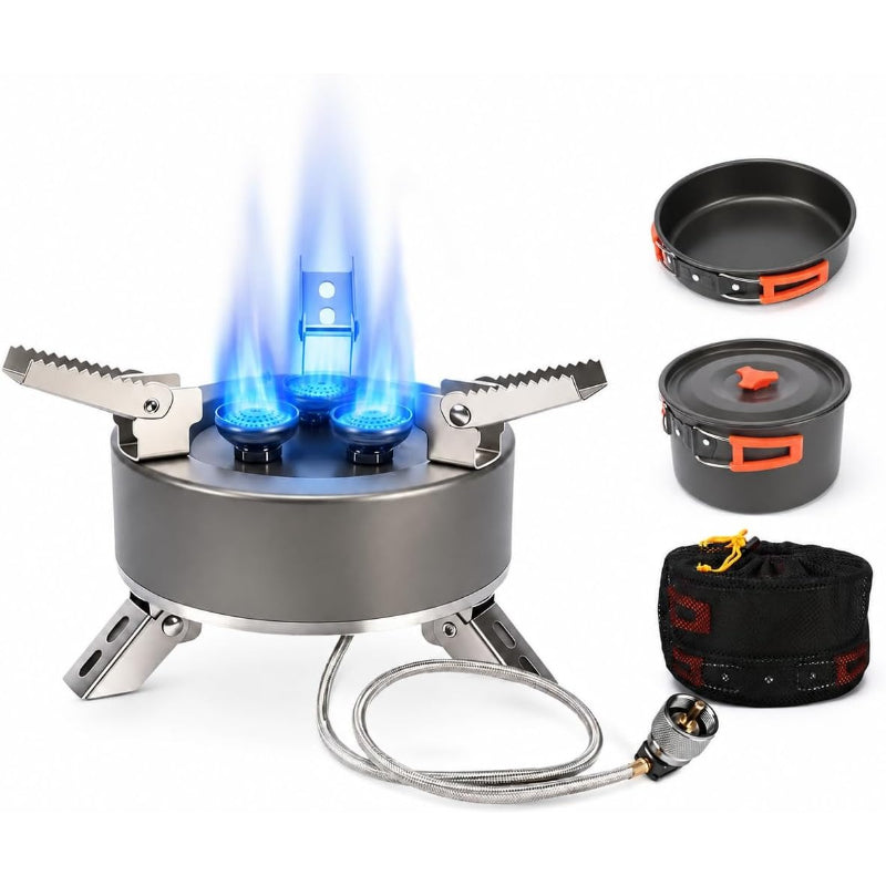 Foldable Portable Camping Gas Stove Kit