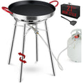 Nonstick Paella Pan Set with Burner & Stand