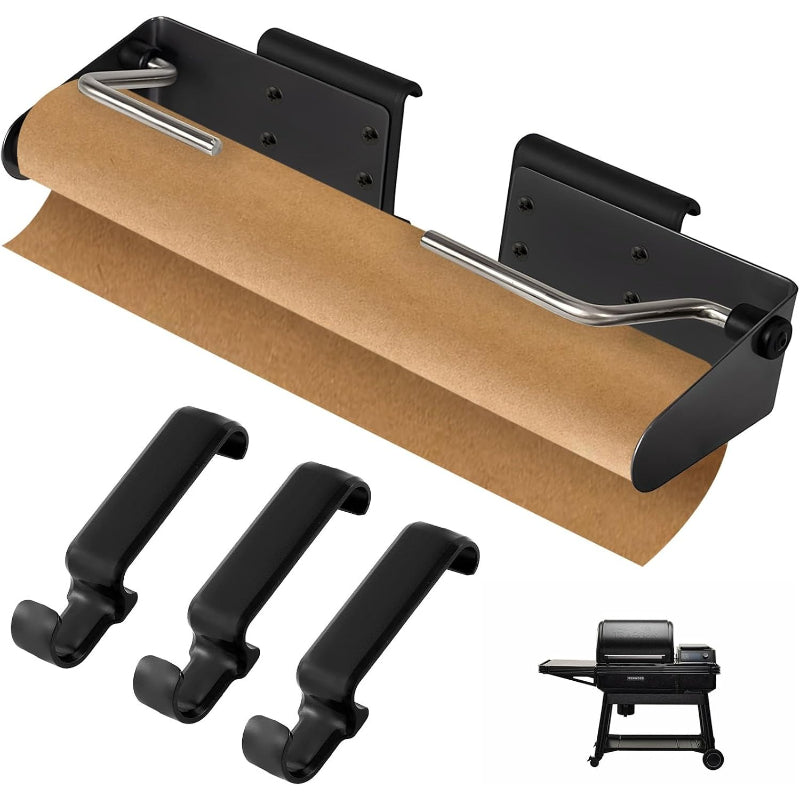 Adjustable Paper Towel Holder with Hooks