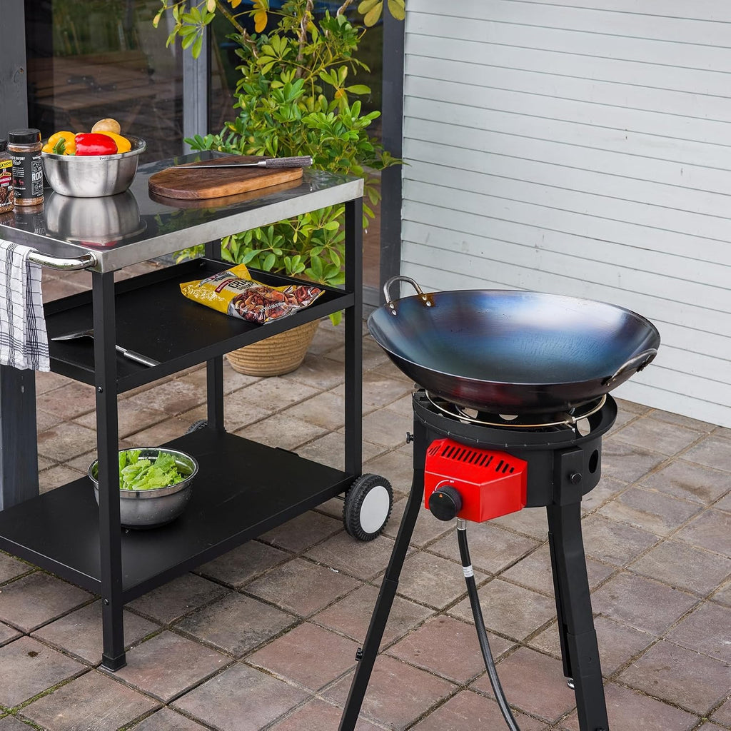 Outdoor Wok Cooker Station Set