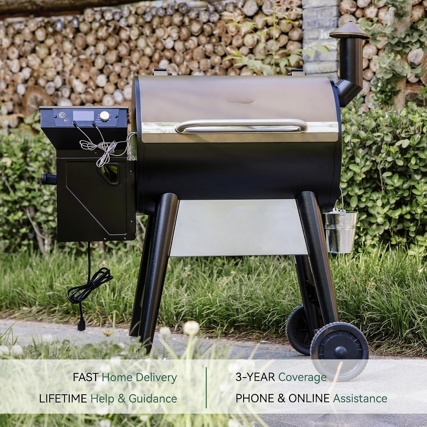 Wood Pellet BBQ Grill Smoker