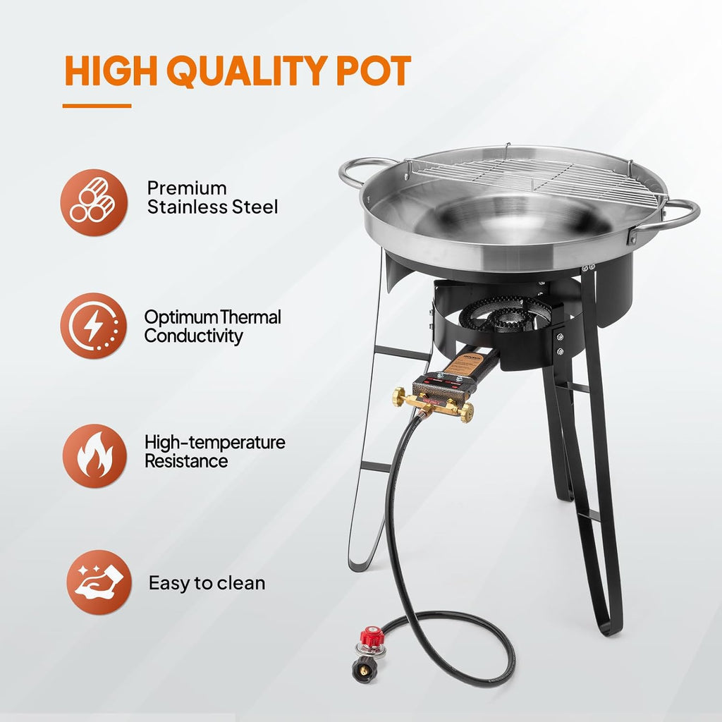 Propane Discada Disc Cooker Comal Set