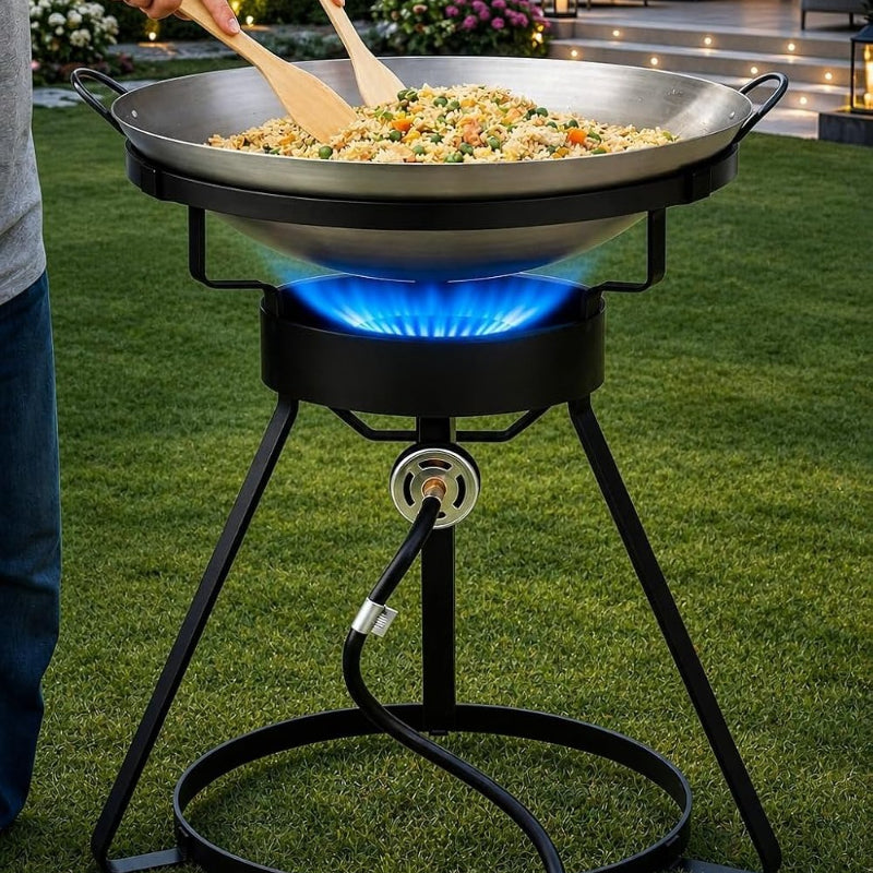 Outdoor Propane Wok Cooker Stove Set