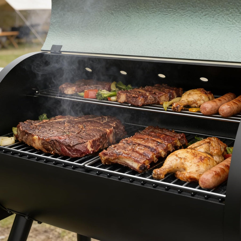 8‑in‑1 Wood Pellet BBQ Grill Smoker
