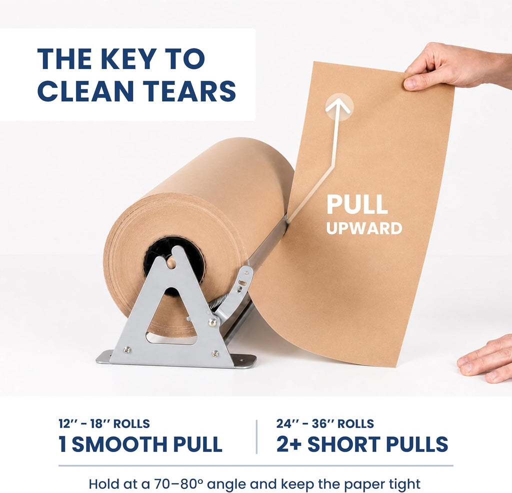 Butcher Paper Roll Dispenser with Cutter