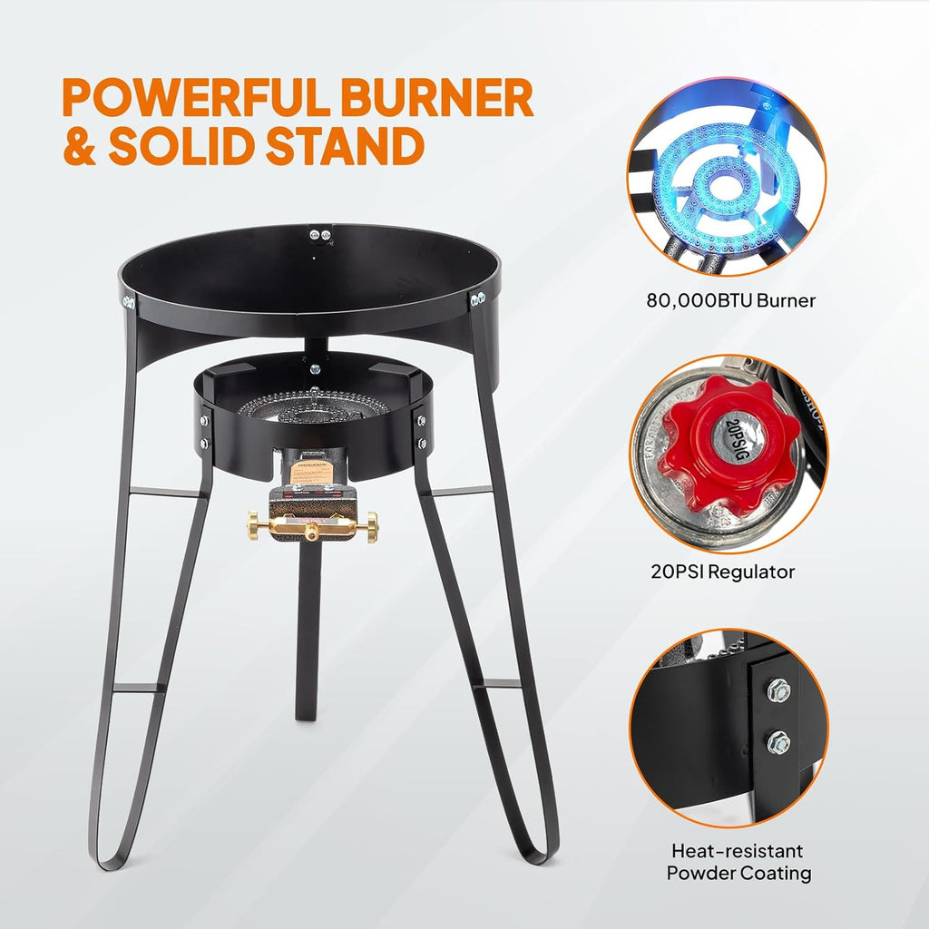 Propane Discada Disc Cooker Comal Set