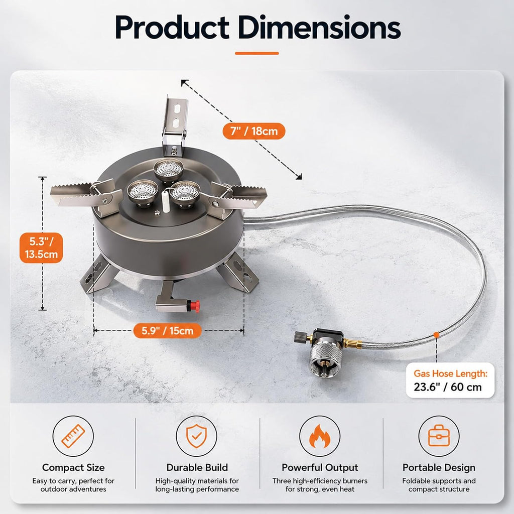 Foldable Portable Camping Gas Stove Kit