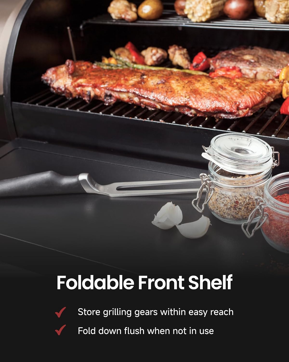 8‑in‑1 Wood Pellet Grill Smoker