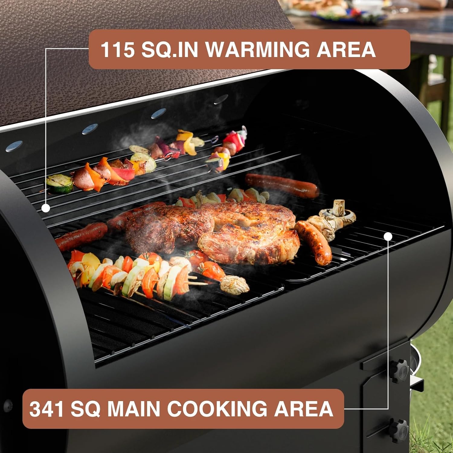 Portable Wood Pellet BBQ Grill Smoker