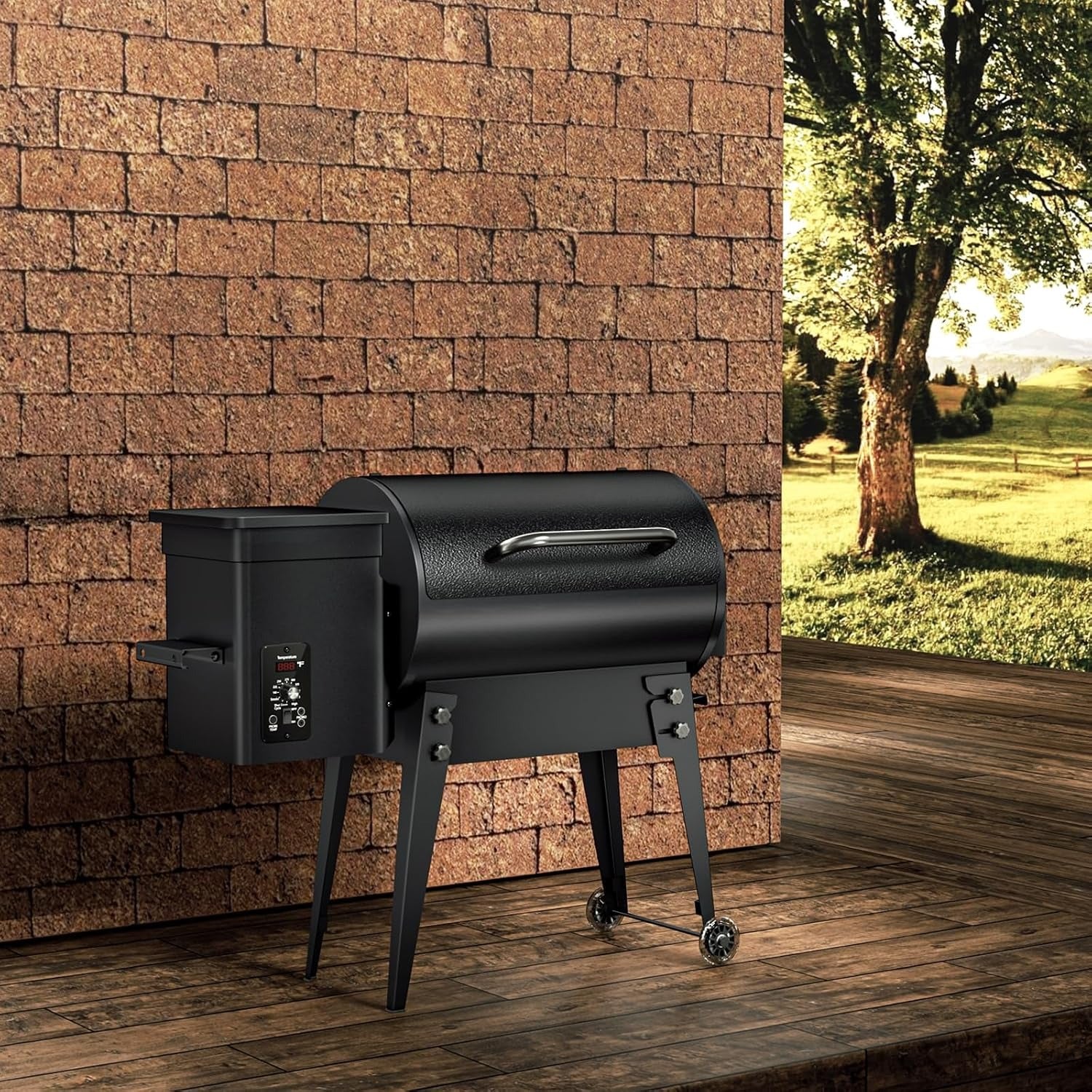 Portable Wood Pellet Grill Smoker