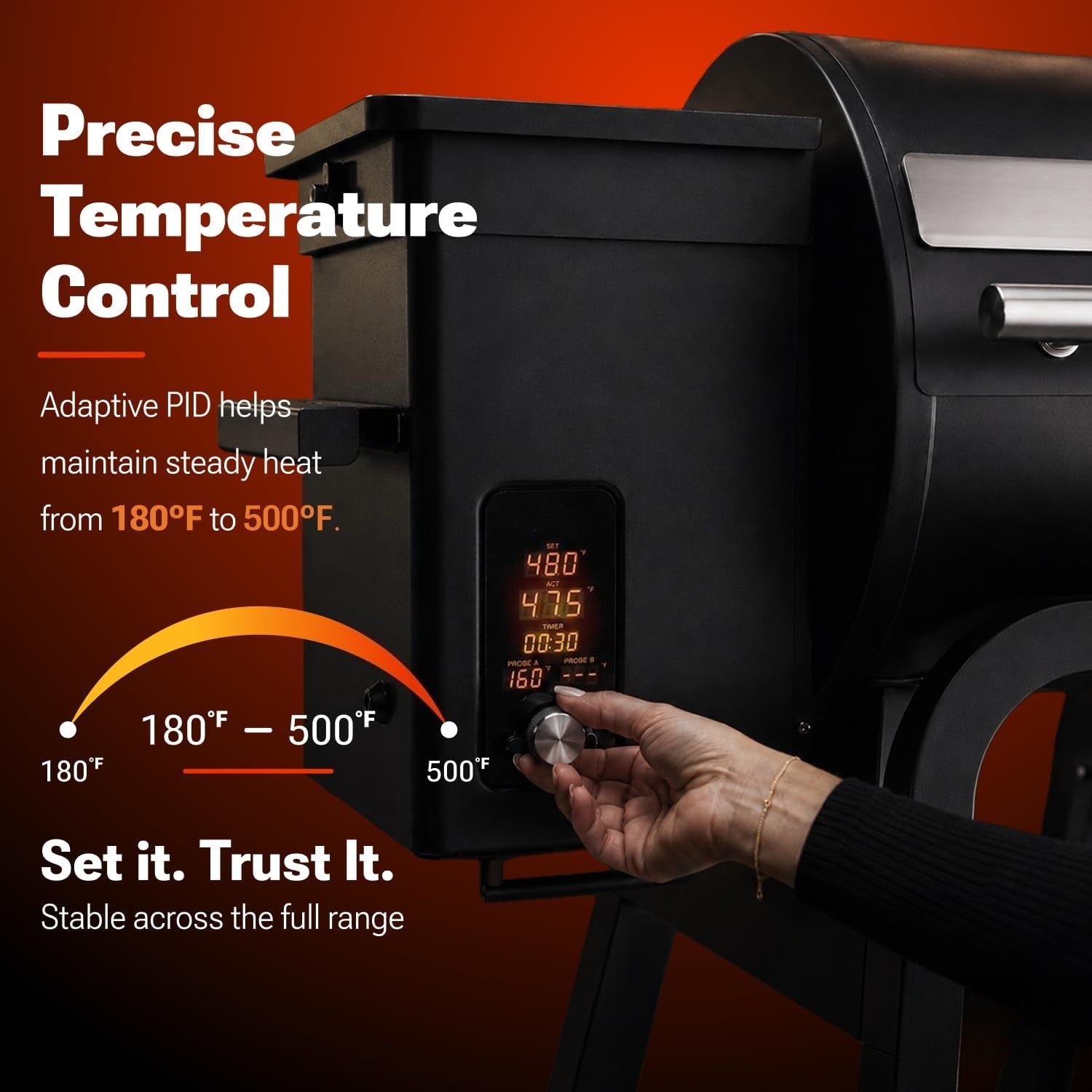 Smart Wood Pellet Grill Smoker