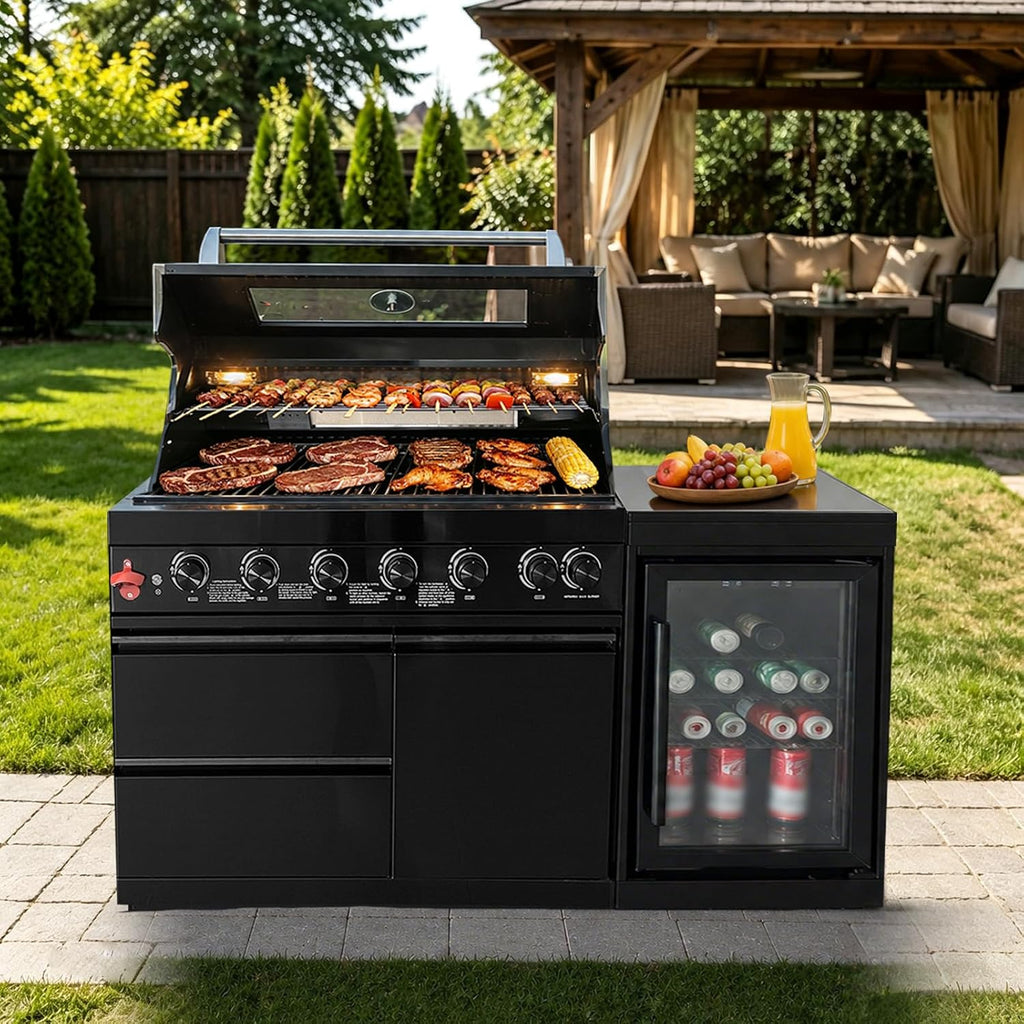 6‑Burner Propane Gas Grill Island