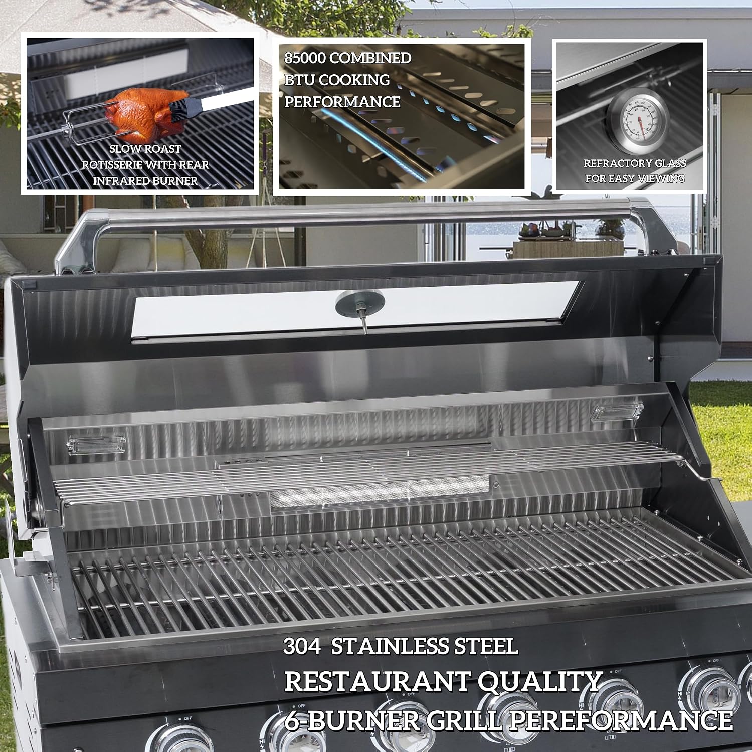 Deluxe Modular Outdoor BBQ Kitchen Island