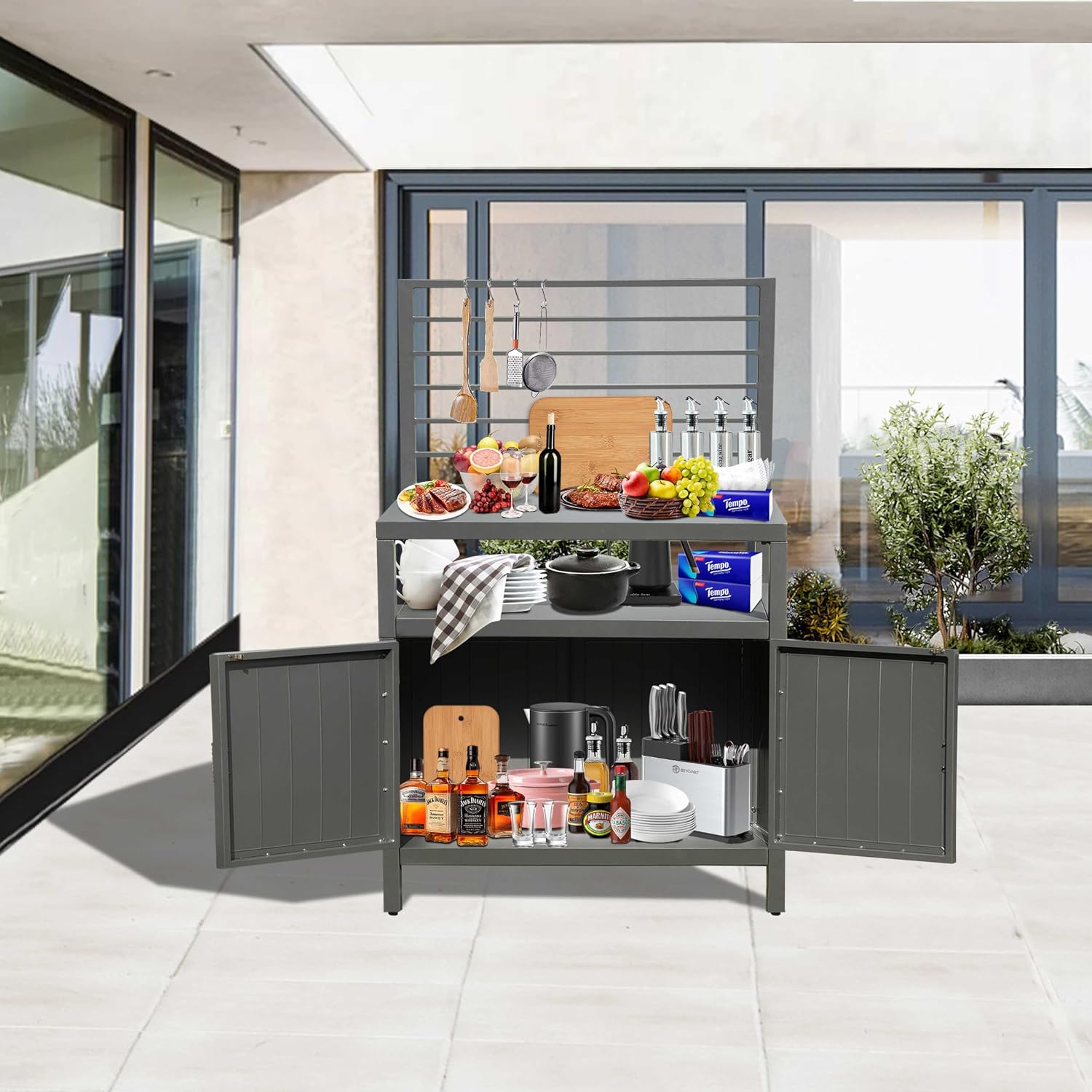 Modular Aluminum Outdoor Kitchen Island Set