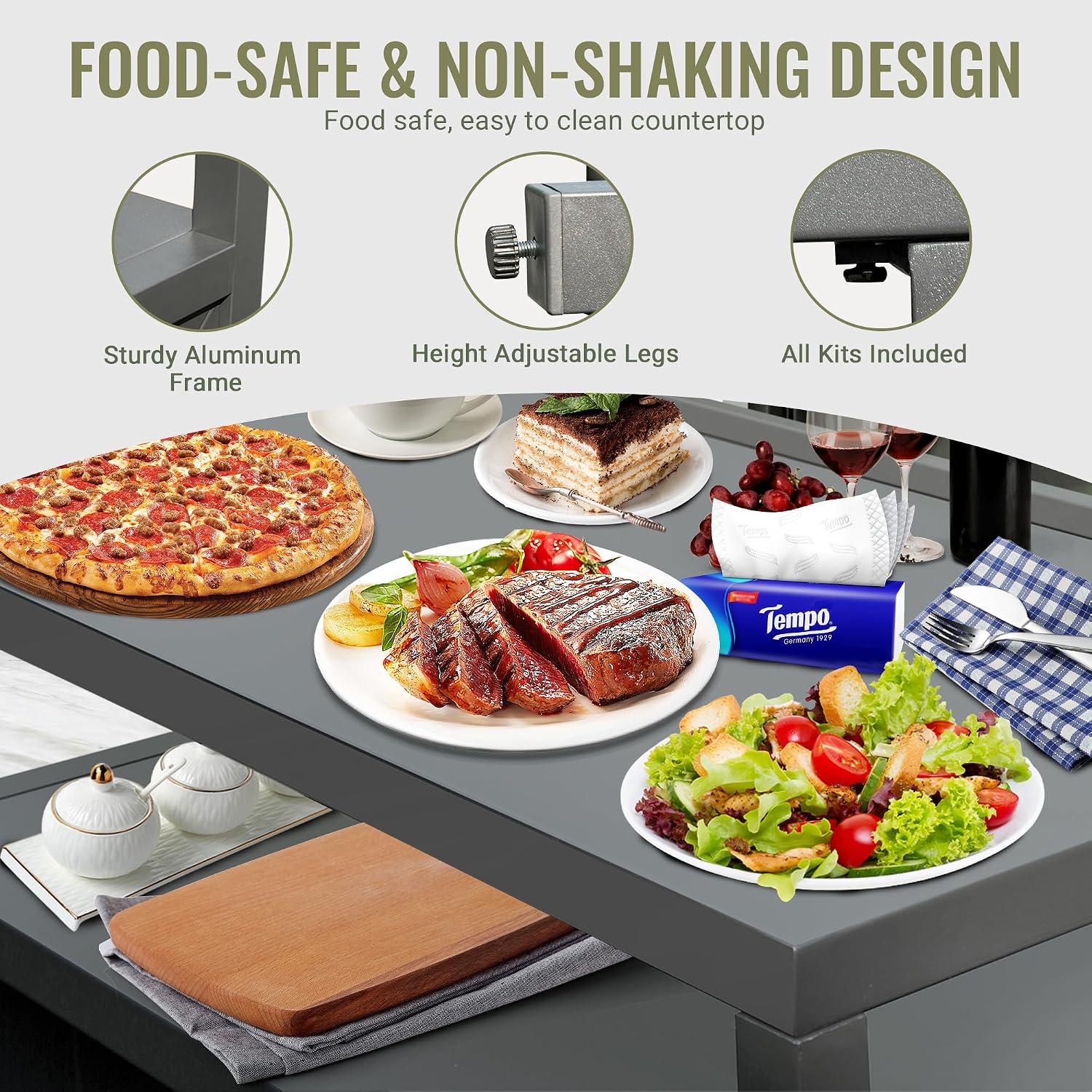 Modular Aluminum Outdoor Kitchen Island Set
