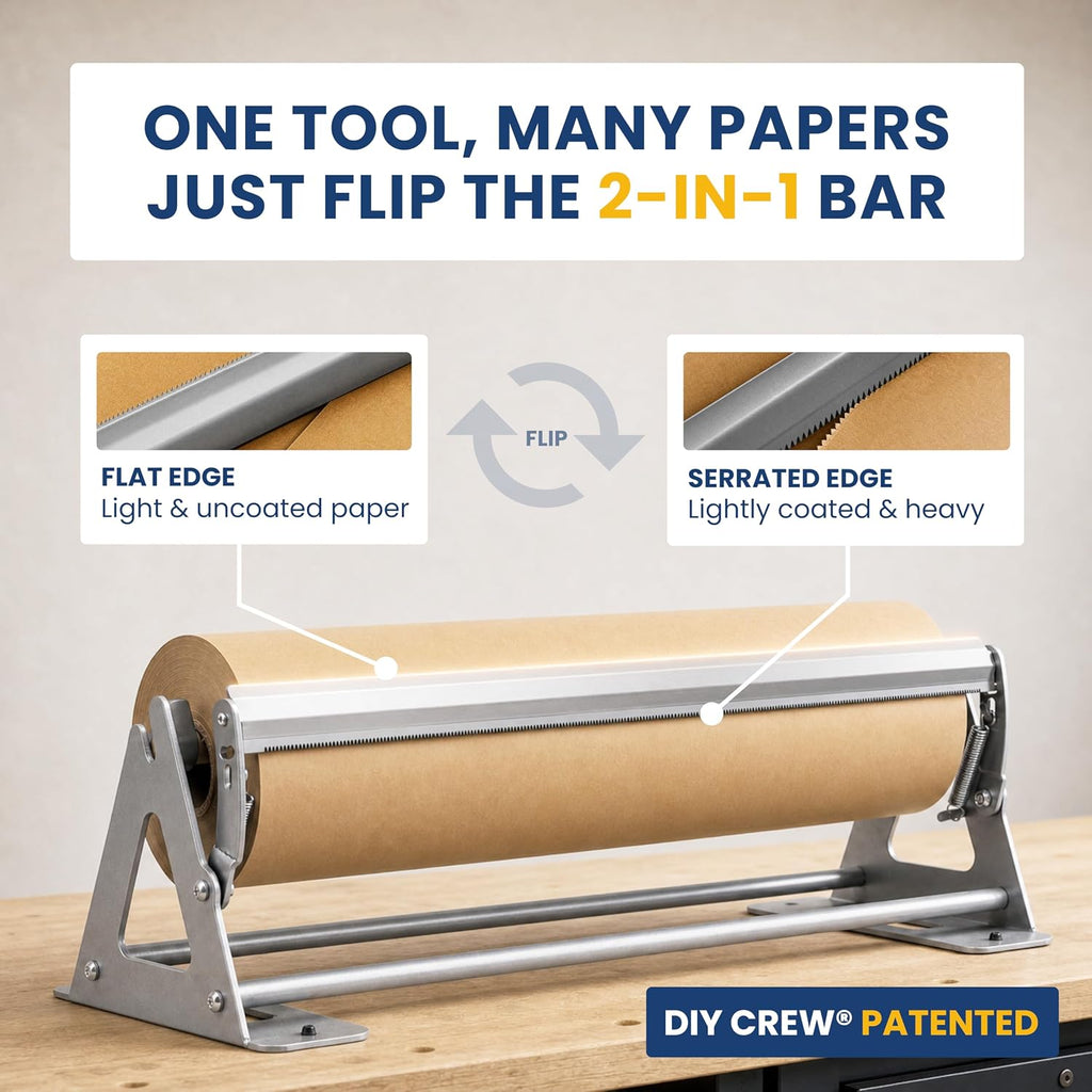 Butcher Paper Roll Dispenser with Cutter