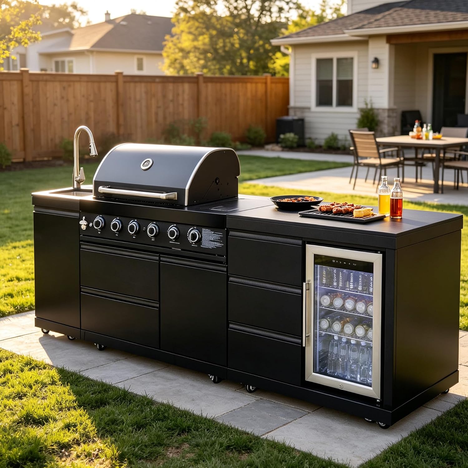 Stainless Steel Modular Outdoor Kitchen Island