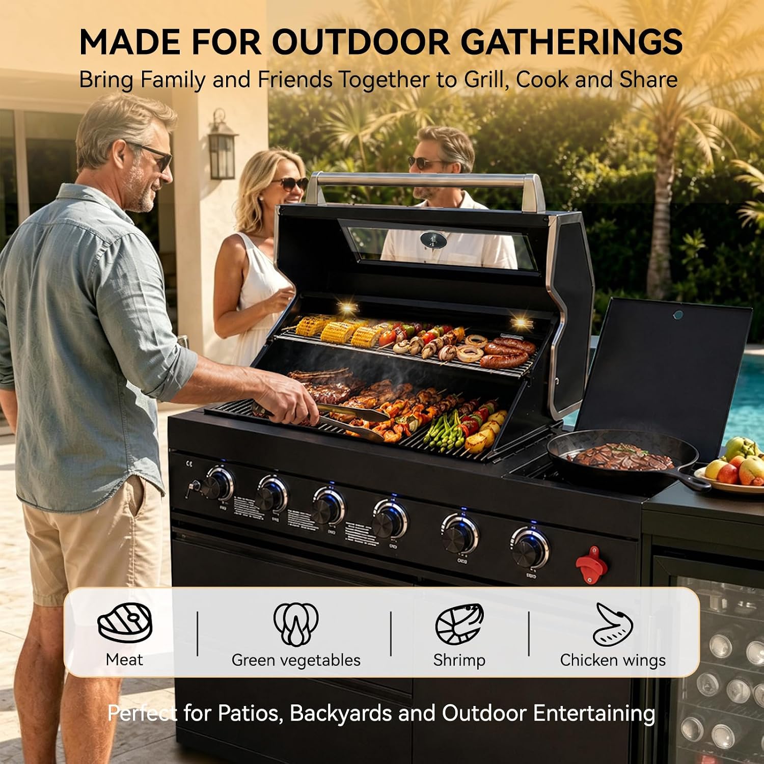 Modular Outdoor Kitchen Island Gas Grill