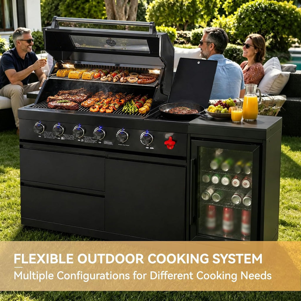 Modular Outdoor Kitchen Island Gas Grill