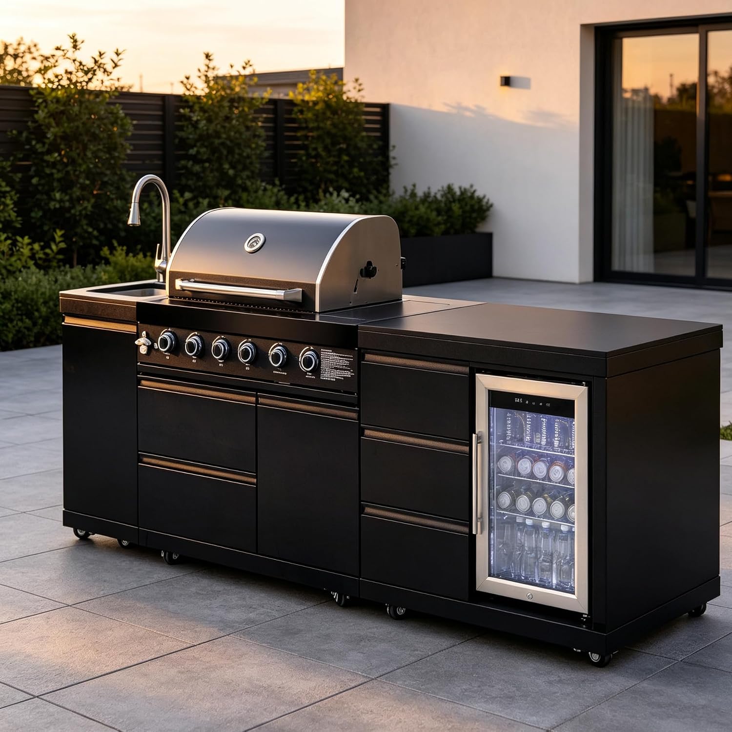 Stainless Steel Modular Outdoor Kitchen Island