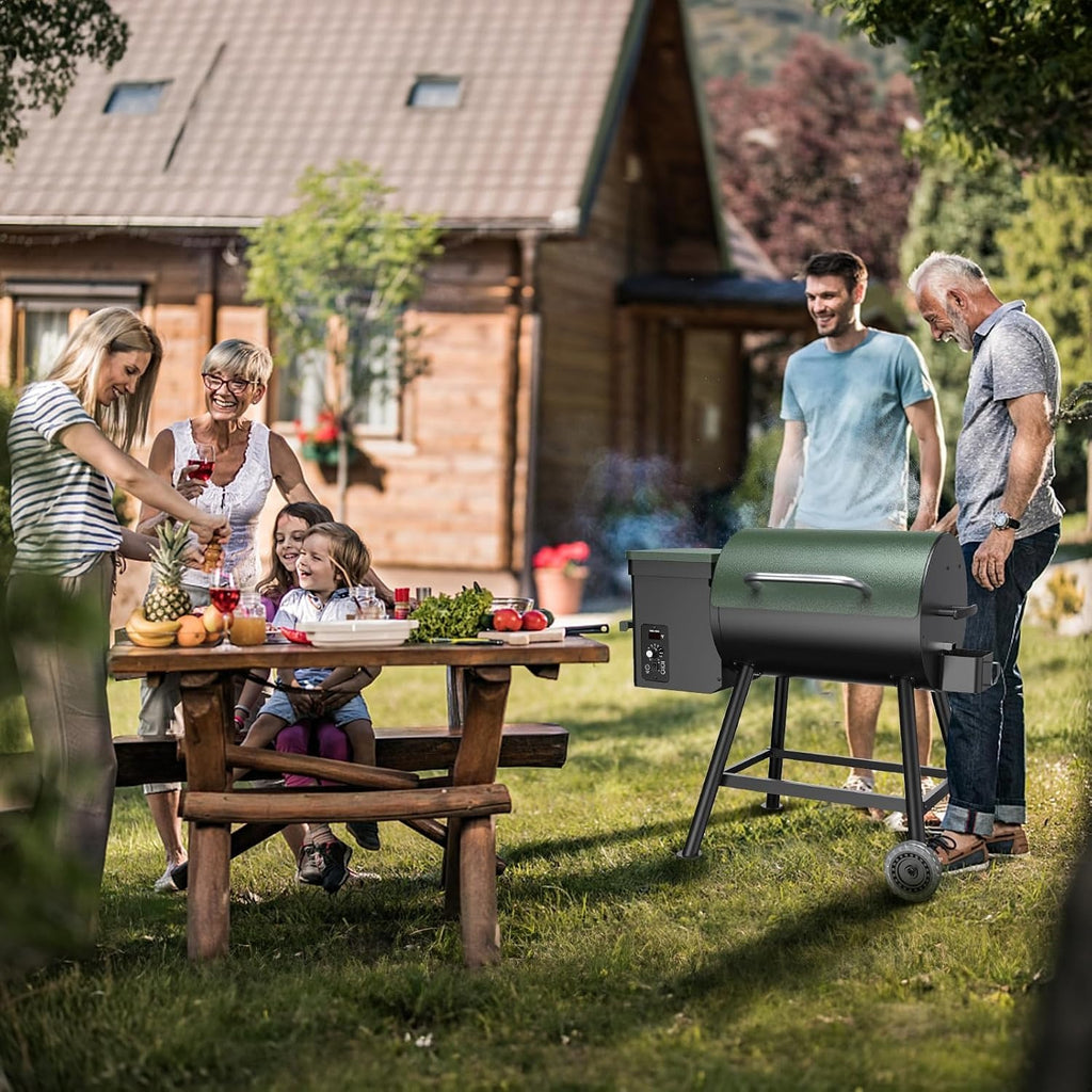 8‑in‑1 Wood Pellet Grill Smoker