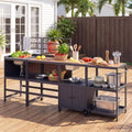 Modular Outdoor Kitchen Island Set