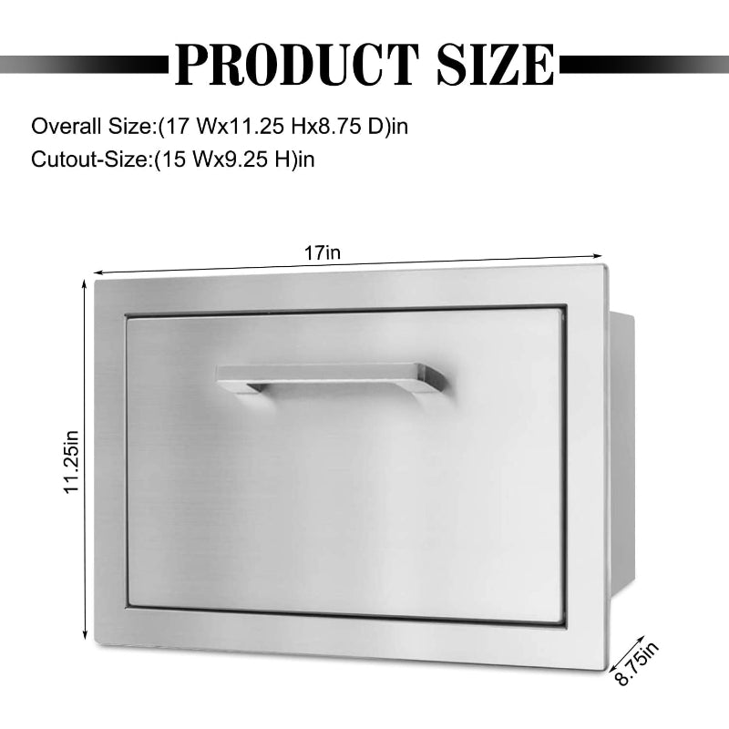 Outdoor Kitchen Paper Towel Holder Drawer
