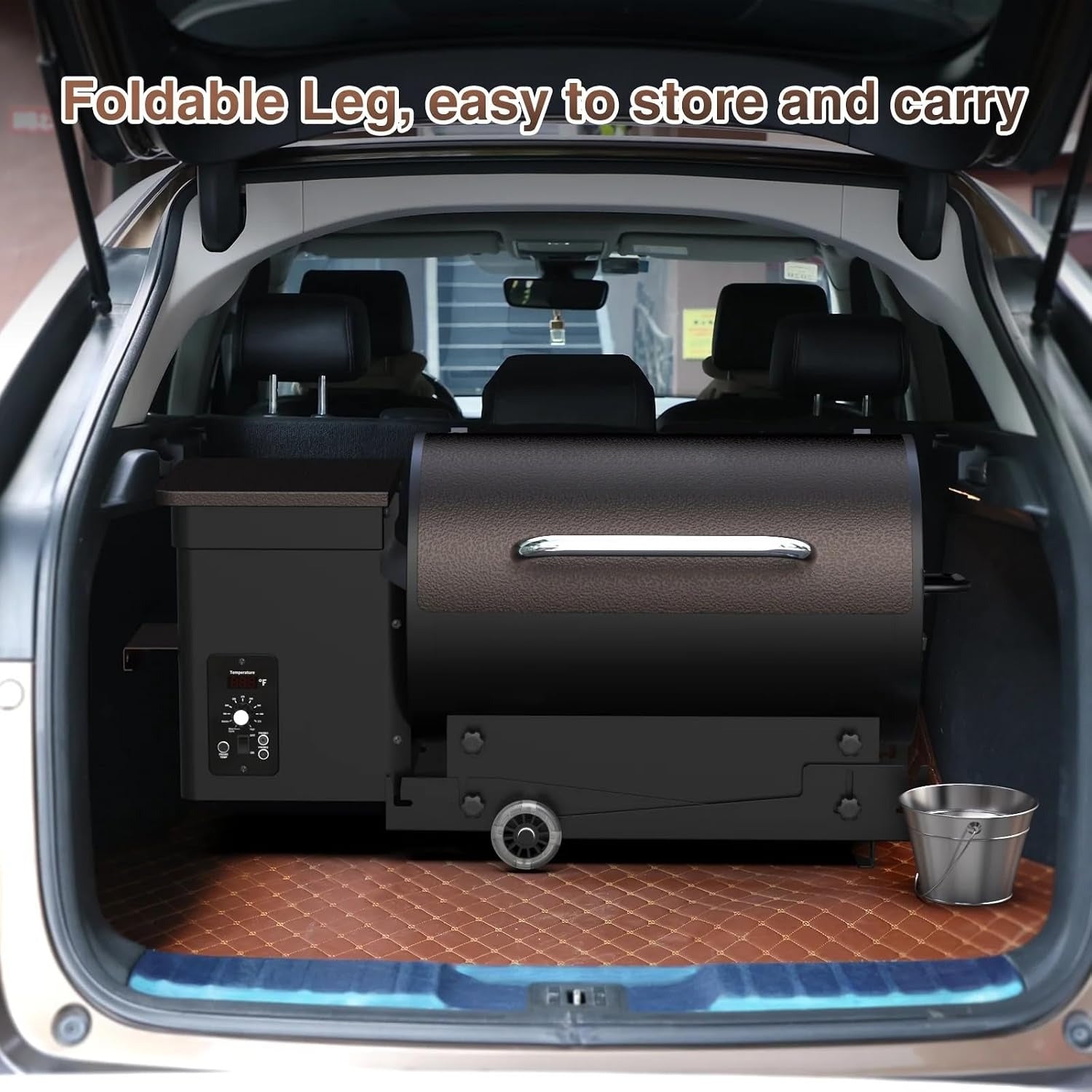 Portable Wood Pellet BBQ Grill Smoker