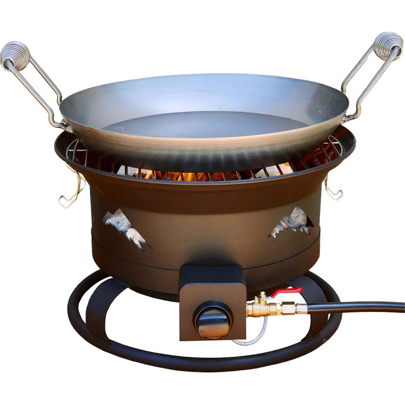 4‑in‑1 Portable Propane Grill Fire Pit