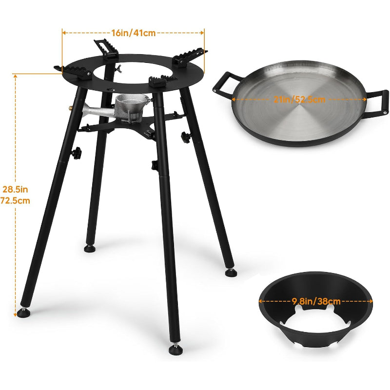 Propane Paella Burner Stand Set