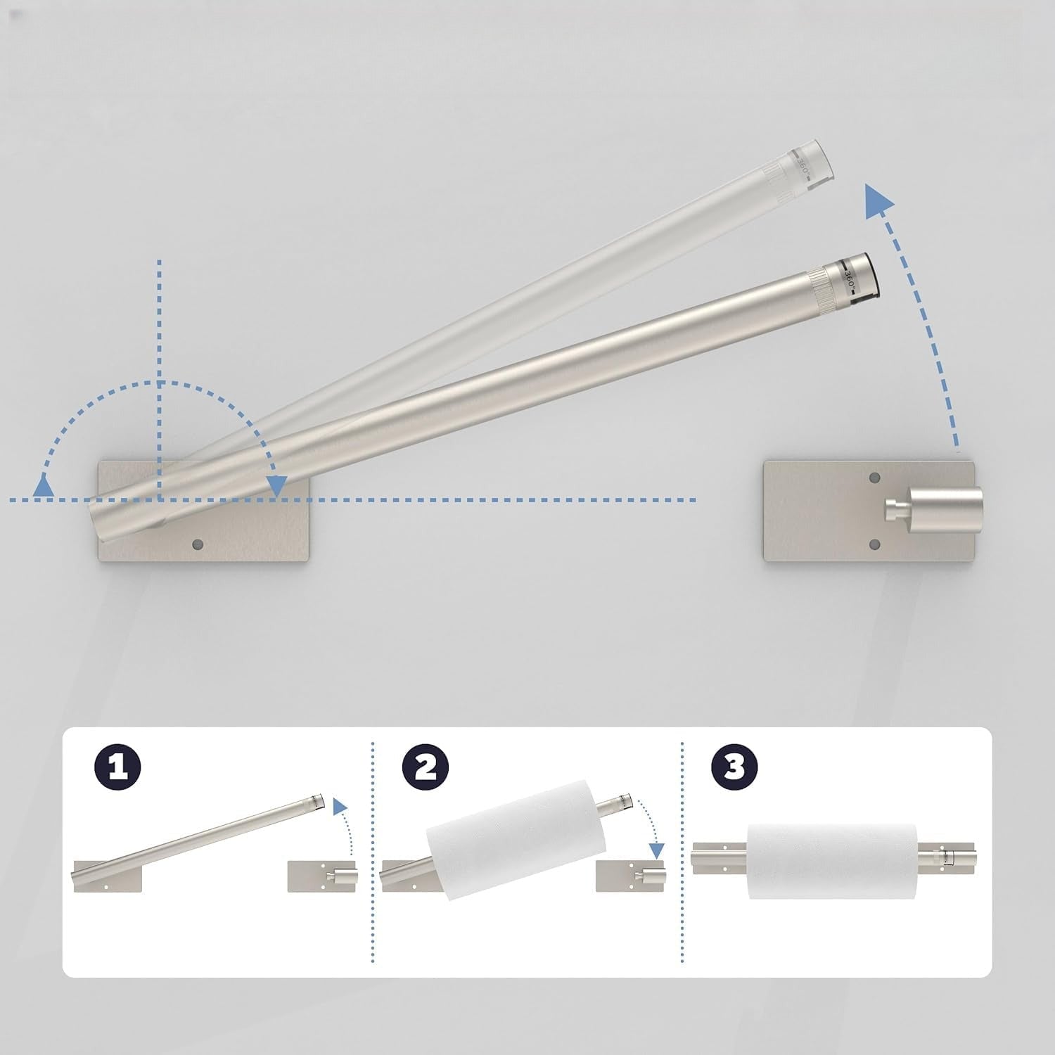 Under‑Cabinet Paper Towel Holder