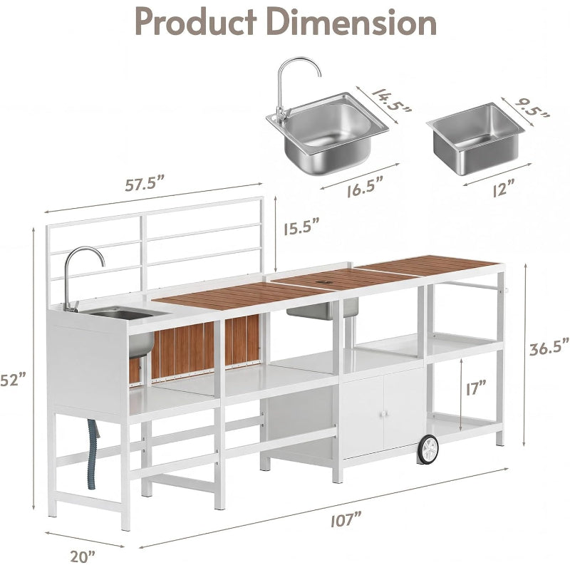 Aluminum Modular Outdoor Kitchen