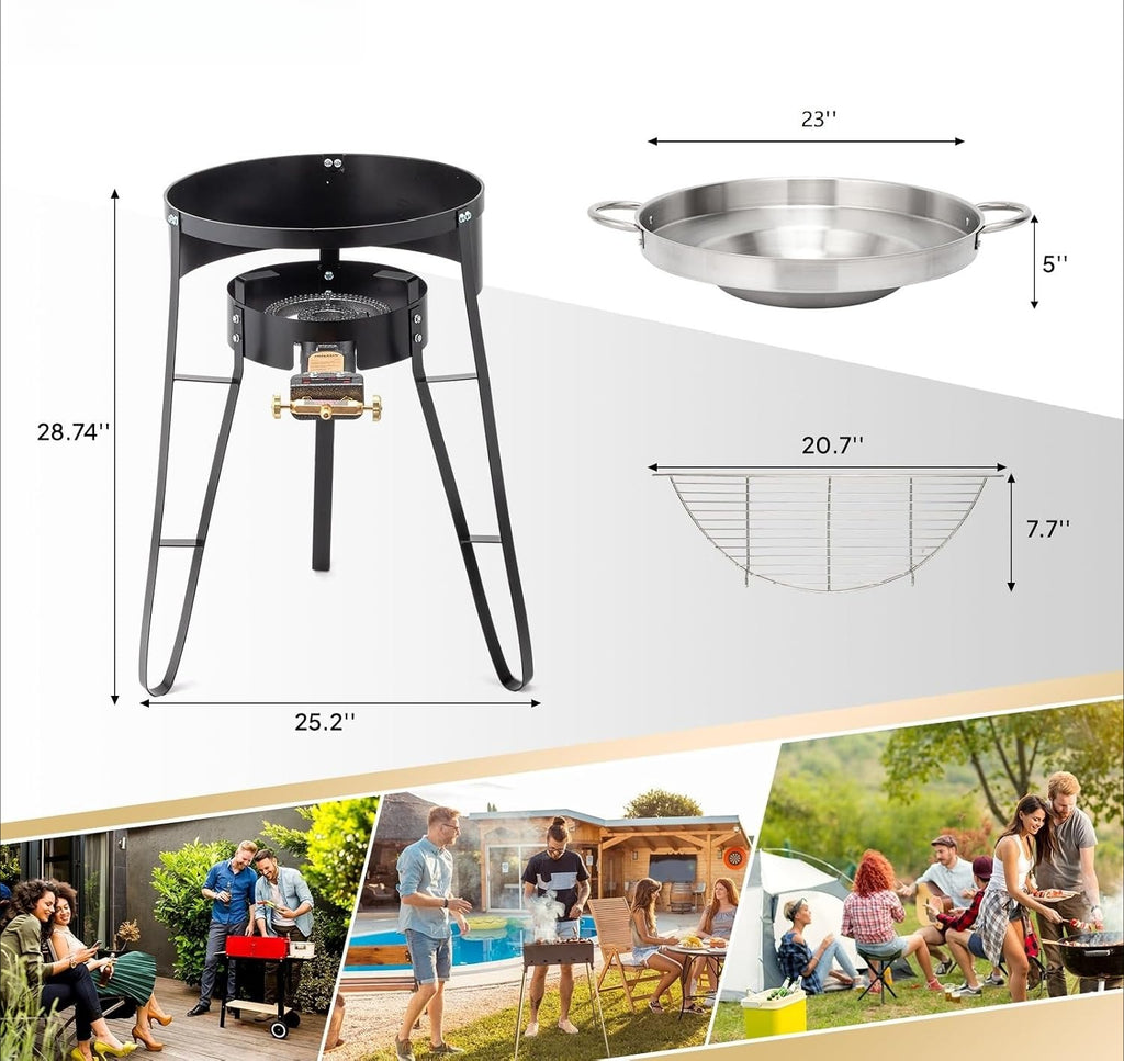 Propane Discada Disc Cooker Comal Set