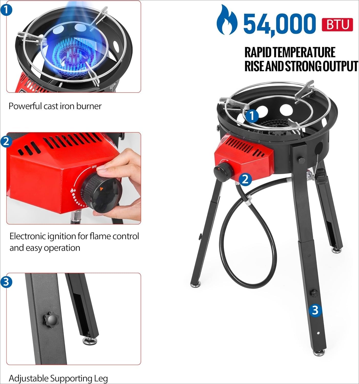 Outdoor Wok Cooker Station Set