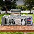 Prefab Modular Outdoor BBQ Kitchen Island